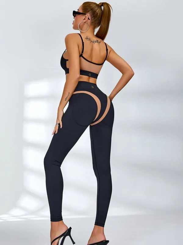 ZASUWA Female Super Sexy Unique Mesh Hip-lift Tracksuit