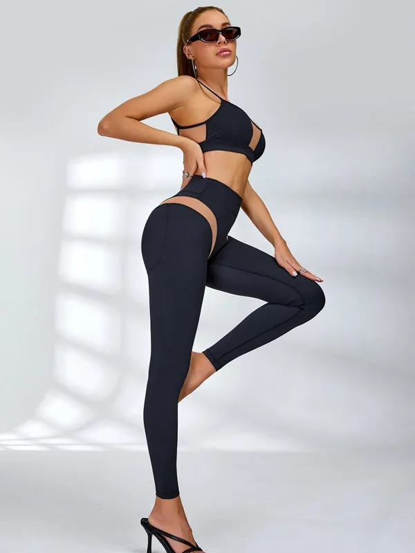 ZASUWA Female Super Sexy Unique Mesh Hip-lift Tracksuit