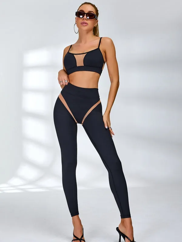 ZASUWA Female Super Sexy Unique Mesh Hip-lift Tracksuit