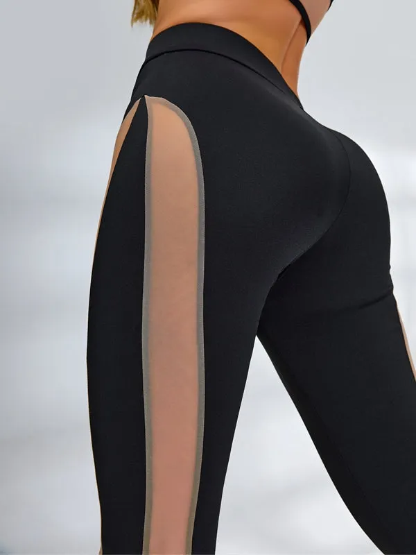 ZASUWA Female Super Sexy Unique Sheer Mesh Sports Bras