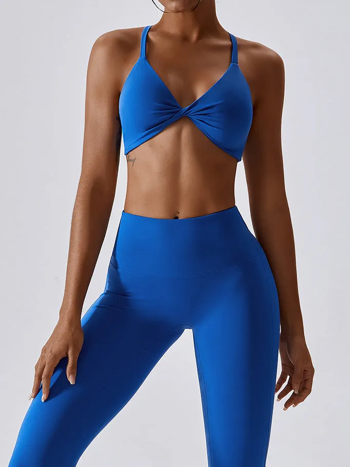 ZASUWA Female Twist Halter Sports Bras