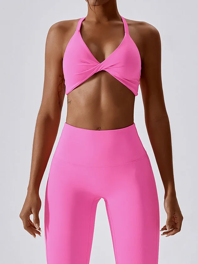 ZASUWA Female Twist Halter Sports Bras
