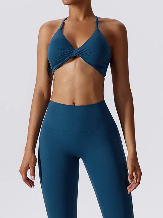 ZASUWA Female Twist Halter Sports Bras
