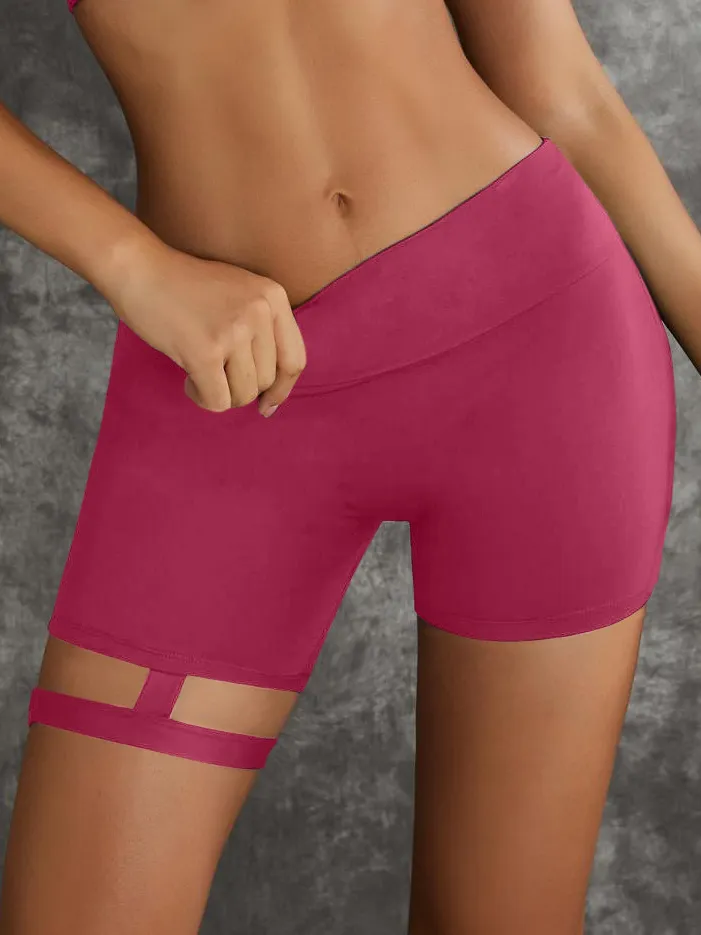 ZASUWA Female Unique Cut Out Pocket Mesh Scrunch Bum Leggings