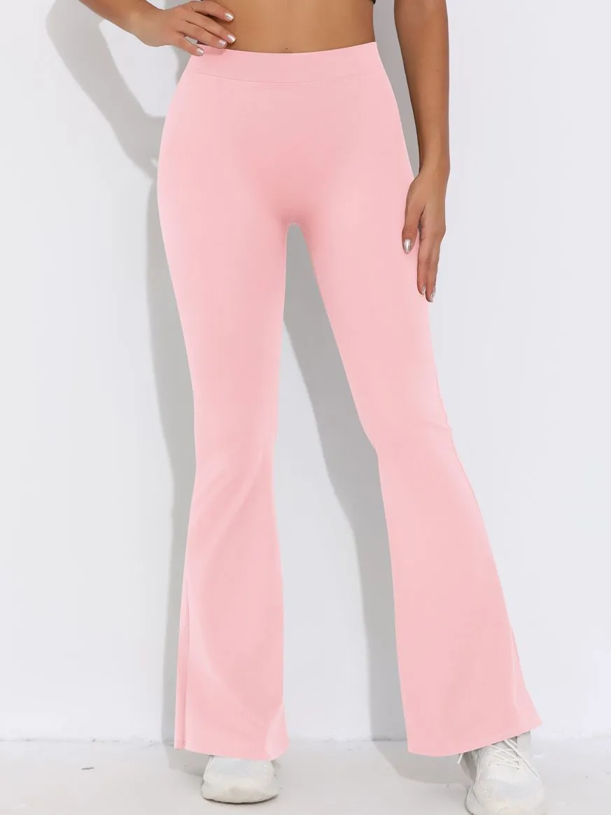 ZASUWA Female V-shaped Waist Scrunch Bum Quick-dry Flare Leggings