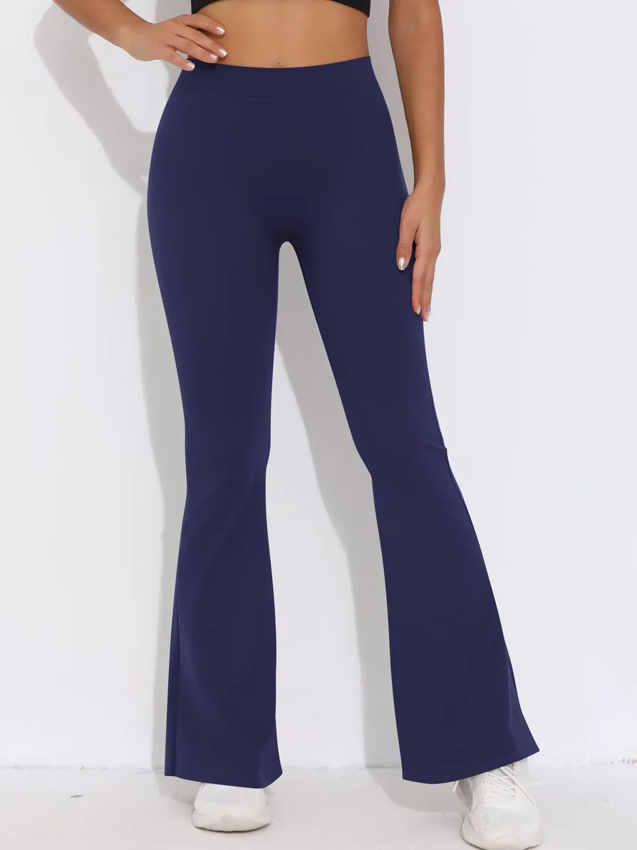 ZASUWA Female V-shaped Waist Scrunch Bum Quick-dry Flare Leggings