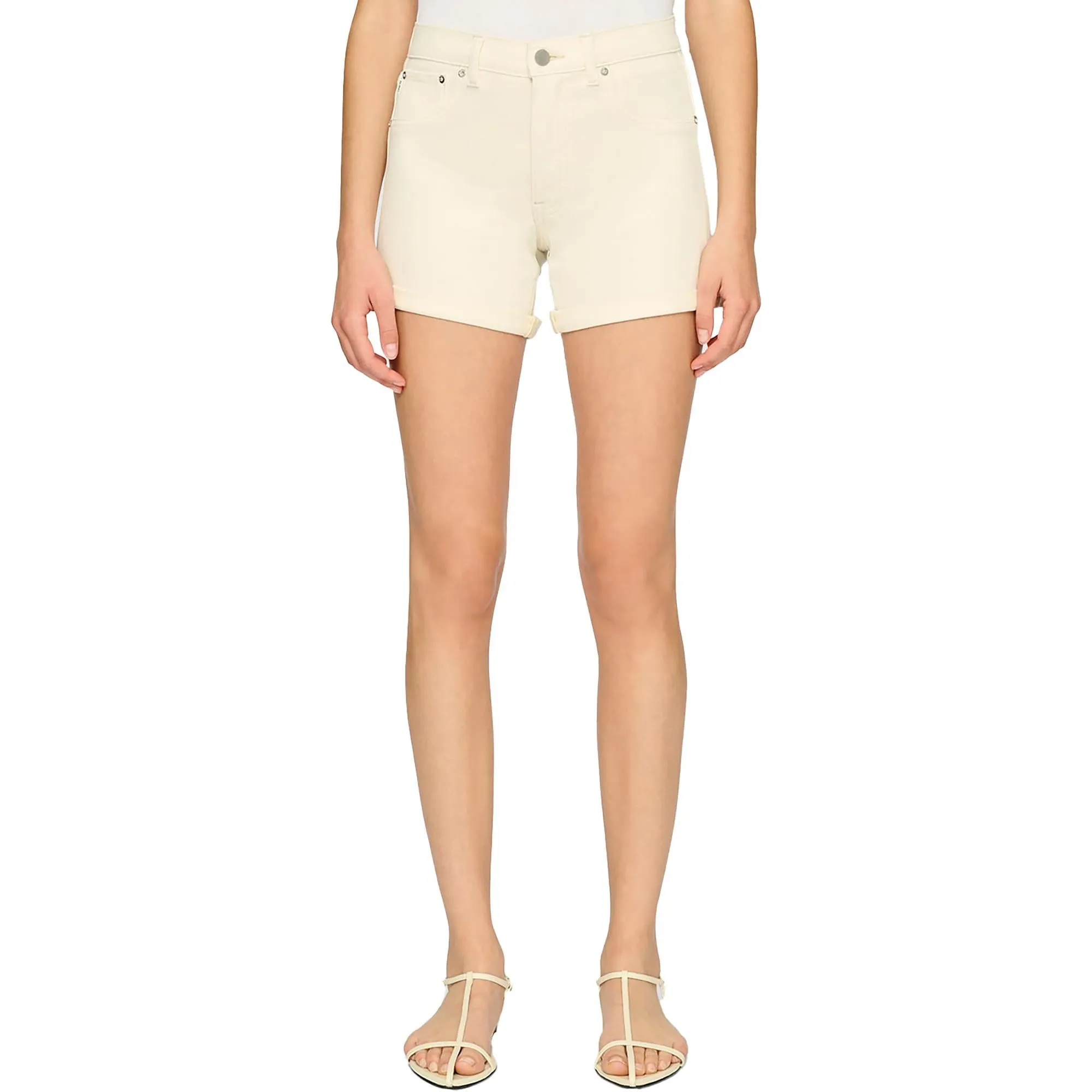 Zoie Womens Mid Rise Relaxed Denim Shorts