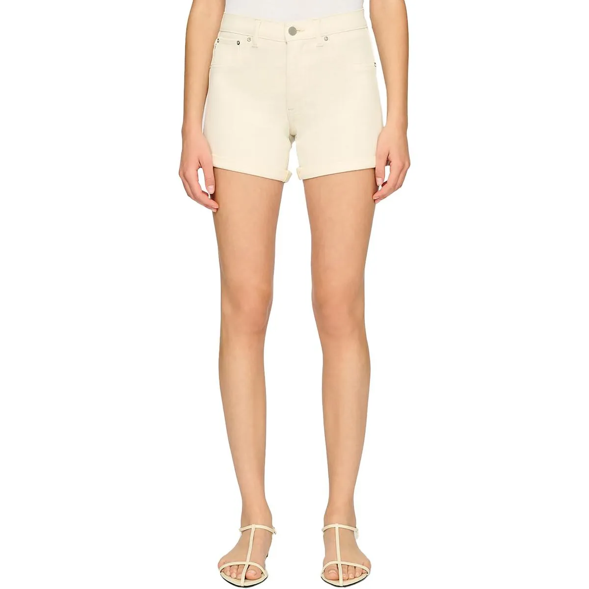 Zoie Womens Mid Rise Relaxed Denim Shorts